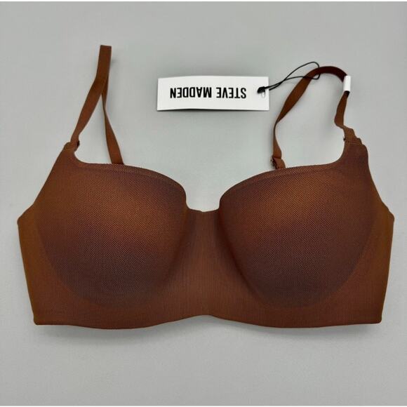 Steve Madden Bra Womens 32C Brown Tiramisu Feminine Flirtatious Modern Basic - Picture 3 of 9